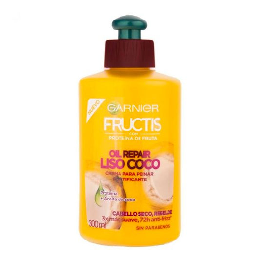 Crema para Peinar Fructis Oil Repair Liso Coco 300 ml