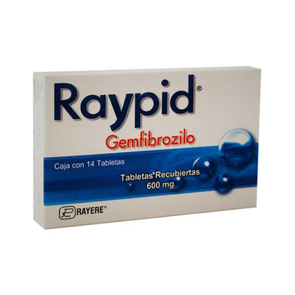 Raypid (Gemfibrozilo) 600 mg Caja con 14 Tabletas