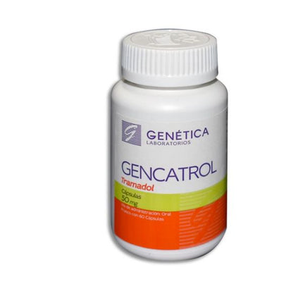 Gencatrol (Tramadol) 50 mg Frasco con 60 Cápsulas