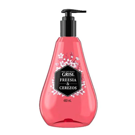 Jabón Liquido para Manos Grisi Freesia & Cerezos 480 ml