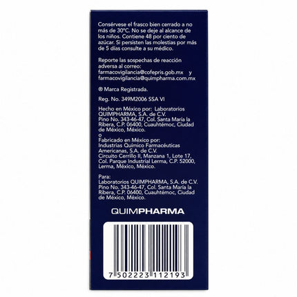Guaxoquim (Guaifenesina 2 g/ Oxolamina 1 g) Jarabe 140 mL | Quimpharma