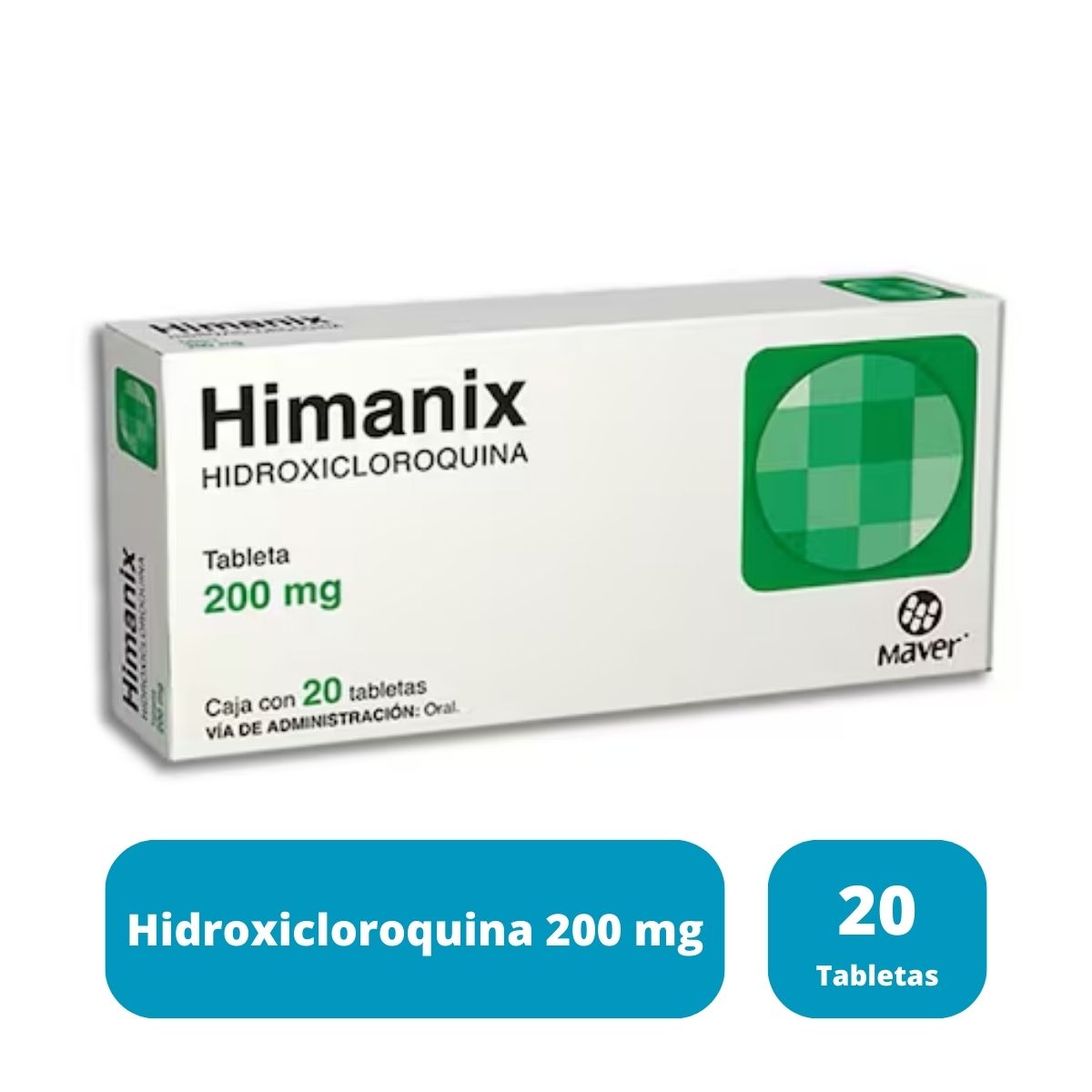 Dimard Himanix (Hidroxicloroquina) 200 mg Caja con 20 tabletas | Maver Labora ...