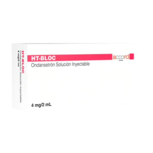 HT BLOC ( Ondansetrón ) 4 mg Solución Inyectable Caja con 1 Ampolleta