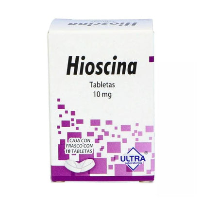 Hioscina 10 mg Frasco con 10 Tabletas