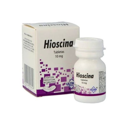 Hioscina 10 mg Frasco con 10 Tabletas