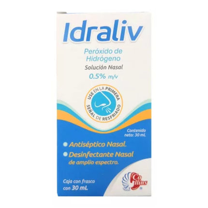 Idraliv (Peróxido De Hidrogeno) 0.5% M/v Solución Nasal 30 mL