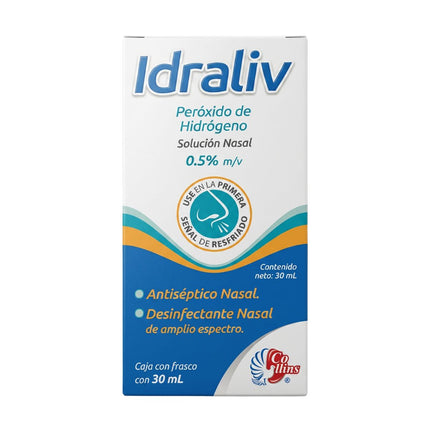 Idraliv (Peróxido De Hidrogeno) 0.5% M/v Solución Nasal 30 mL
