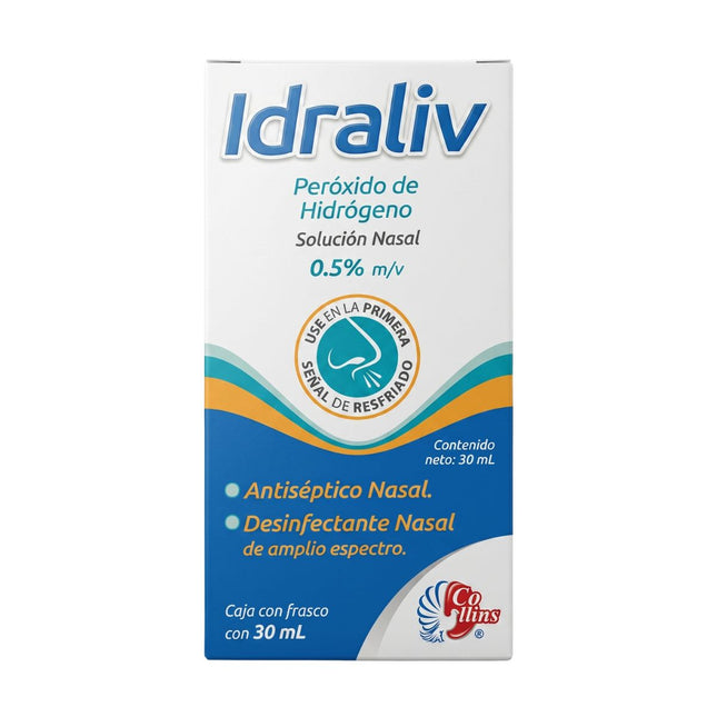 Idraliv (Peróxido De Hidrogeno) 0.5% M/v Solución Nasal 30 mL