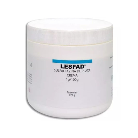 LESFALD (Sulfadiazina de plata) Crema 1 % Frasco con 375 Gramos