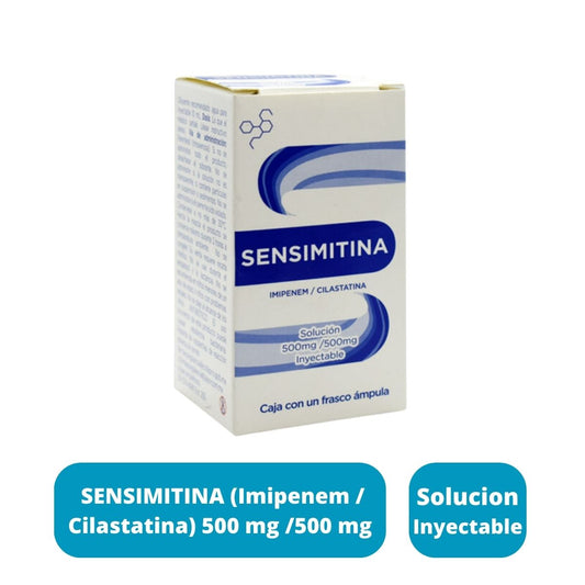 SENSIMITINA (Imipenem / Cilastatina) 500 mg /500 mg Frasco Ampula Inyectable