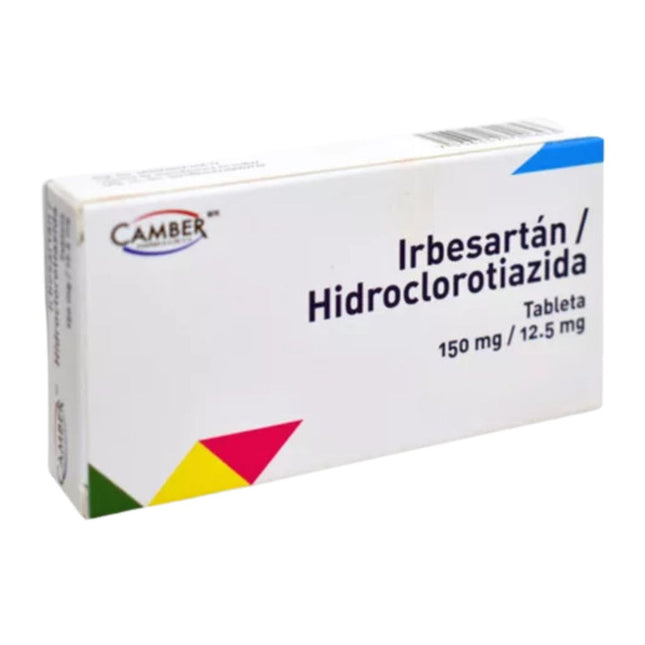 Irbesartan/Hidroclorotiazida 150 mg/12.5 mg Caja con 14 Tabletas