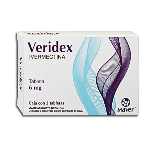 Veridex (Ivermectina) 6 mg Caja con 2 Tabletas