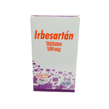 Irbesartán 150 mg Caja con 14 Tabletas