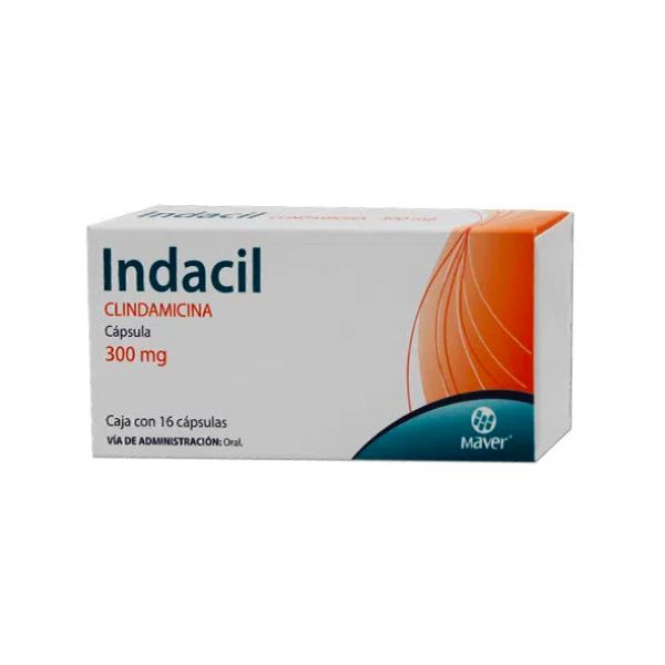 Indacil (Clindamicina) 300 Mg Caja Con 16 Cápsulas – Farmacia Sanorim