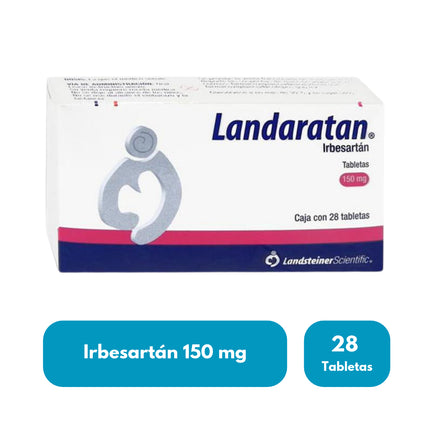 Landaratan  (Irbesartán) 150 mg Caja con 28 Tabletas