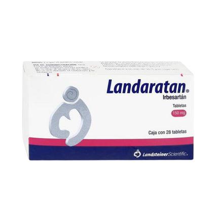 Landaratan  (Irbesartán) 150 mg Caja con 28 Tabletas