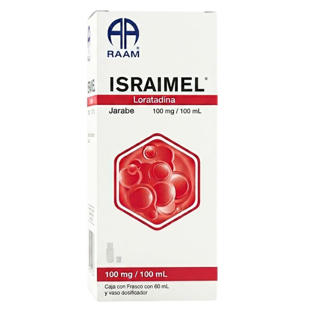 Israimel (Loratadina) 100mg/100ml Caja con Frasco de 60 mL