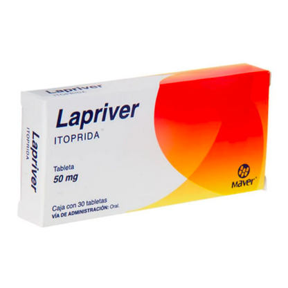 Lapriver (Itoprida) 50 Mg Caja Con 30 Tabletas