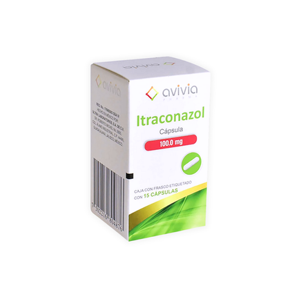 Itraconazol 100mg Frasco con 15 Cápsulas | Avivia