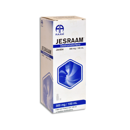 Jesraam Dextrometorfano 300 mg Jarabe Frasco con 120 mL