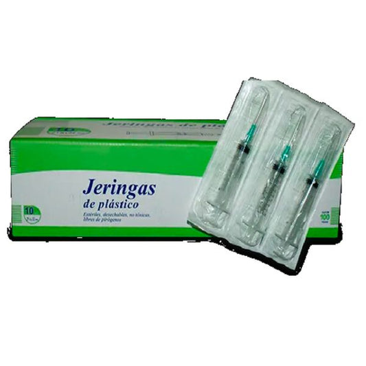 Jeringa 10 ml 21Gx32mm (Verde)