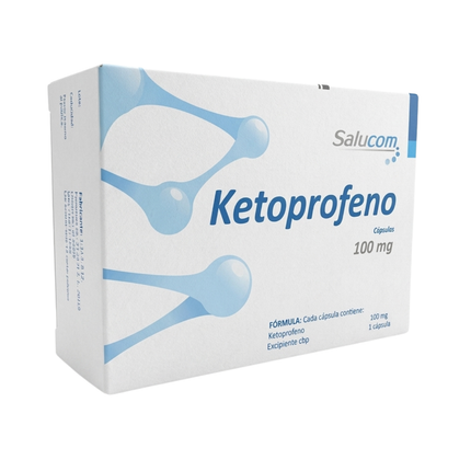 Ketoprofeno 100 mg Caja con 15 Cápsulas
