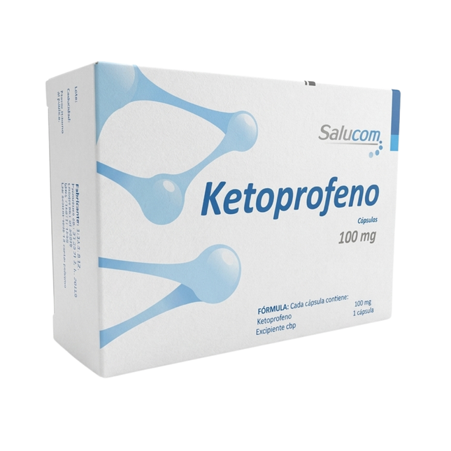 Ketoprofeno 100 mg Caja con 15 Cápsulas