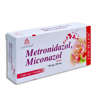 Metronidazol/Miconazol Óvulos 750 mg/200 mg Caja con 7 Óvulos