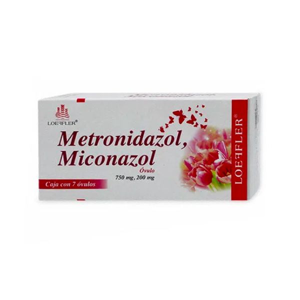 Metronidazol/Miconazol Óvulos 750 mg/200 mg Caja con 7 Óvulos