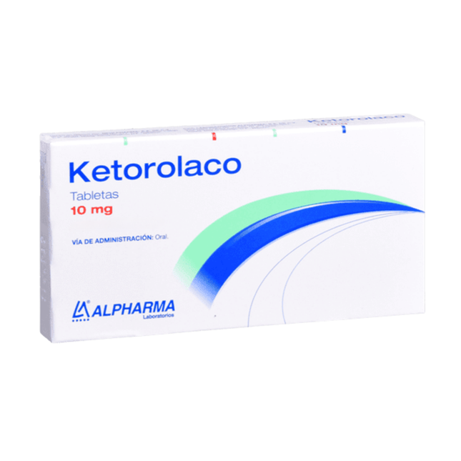 Ketorolaco 10 mg  Caja con 10 Tabletas | Alpharma