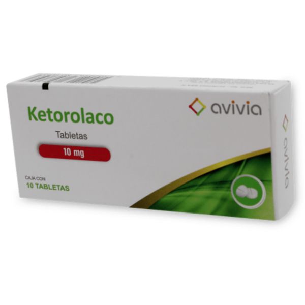 Ketorolaco 10 mg Avivia Caja con 10 Tabletas