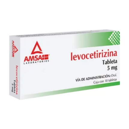 Levotirizina 5 mg Caja con 10 Tabletas