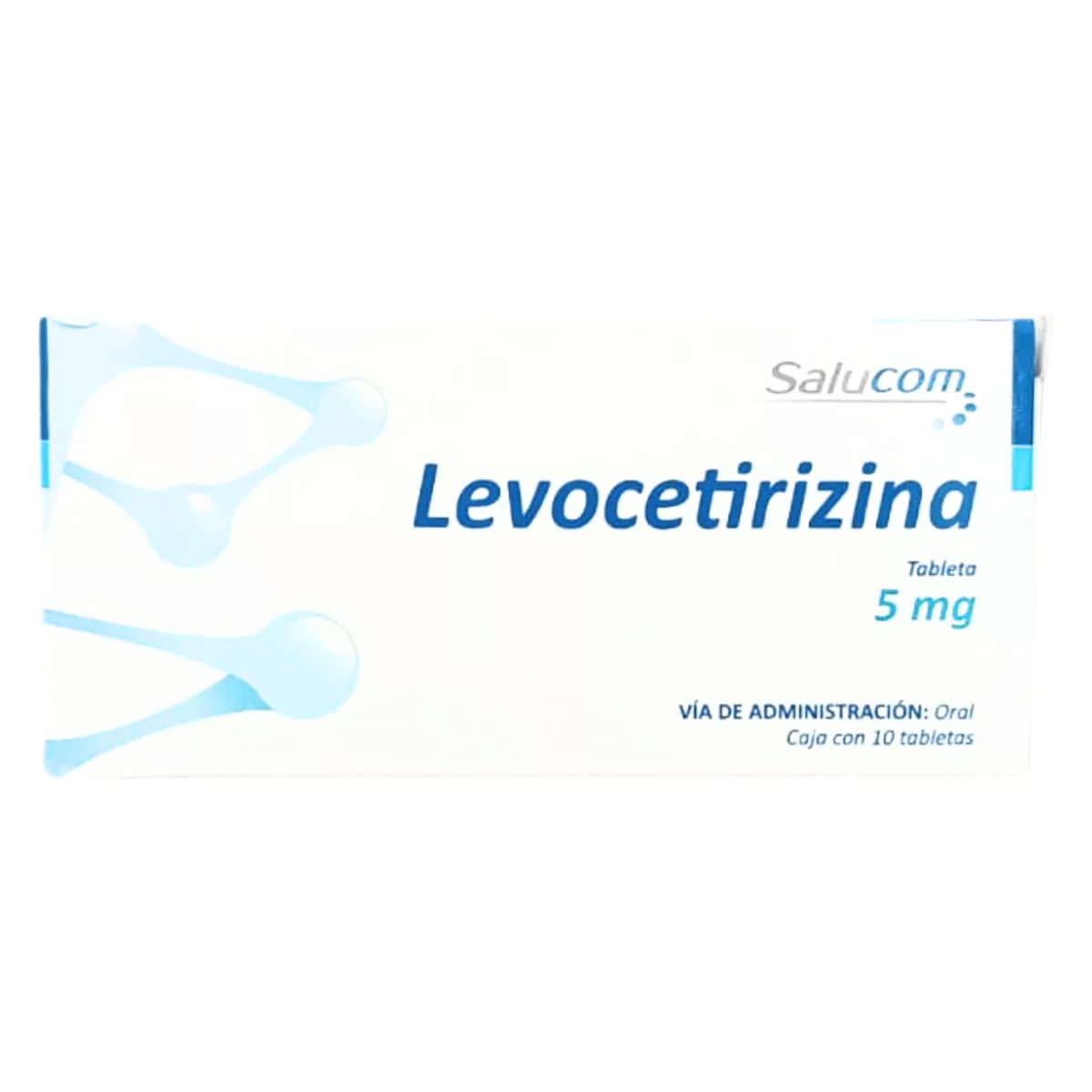 Levocetirizina 5 mg caja con 10 tabletas