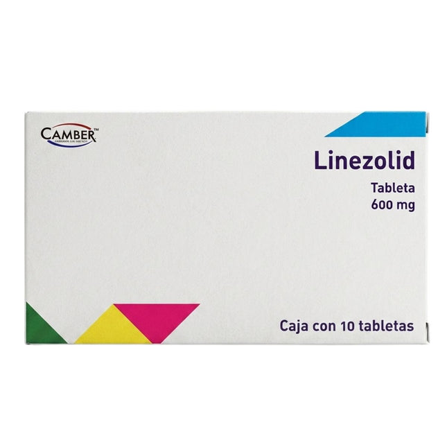 Linezolid 600 mg Caja con 10 Tabletas