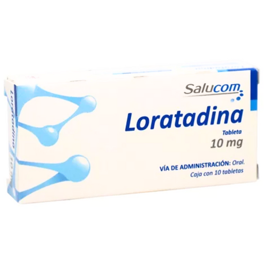 Loratadina 10 mg caja con 10 tabletas