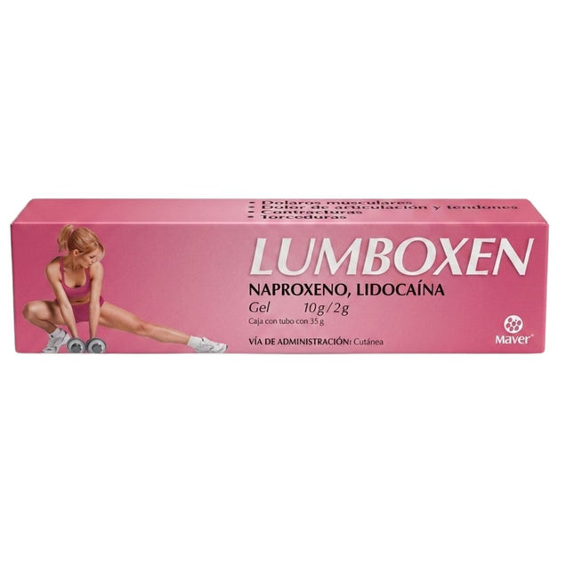 Lumboxen (Naproxeno / Lidocaína) Gel Caja con tubo con 35 g | Maver Laboratorios