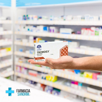 Tromdex (Ezetimiba) 10 mg Caja con 28 Tabletas RAAM Laboratorios