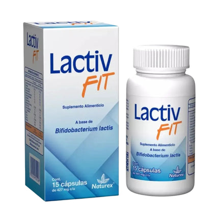 Lactiv Fit (Bifidobacterium Lactis BPL1 33.3 mg, Calcio 15.6 mg) Caja con 15 Cápsulas