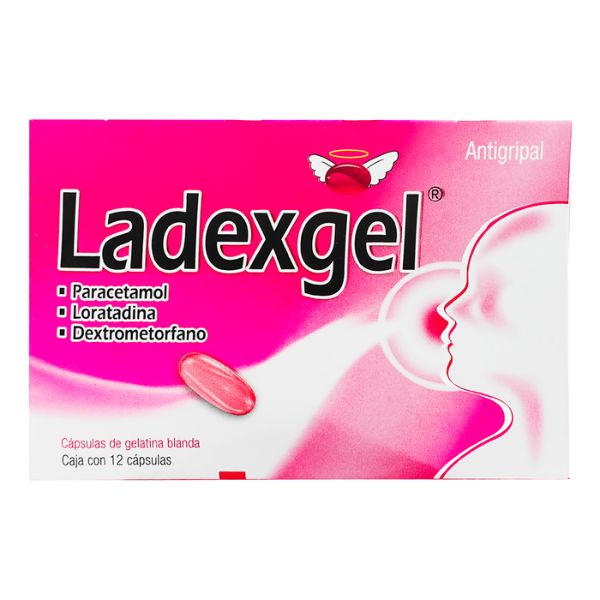 Ladexgel 300 mg/2 mg/10 mg Caja con 12 Cápsulas