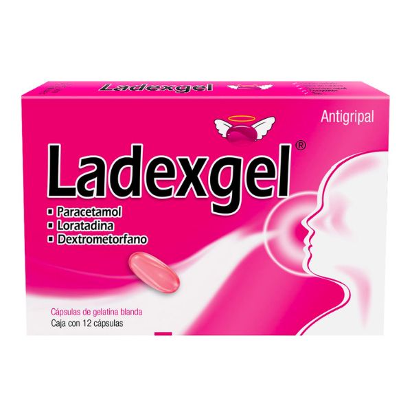 Ladexgel 300 mg/2 mg/10 mg Caja con 12 Cápsulas