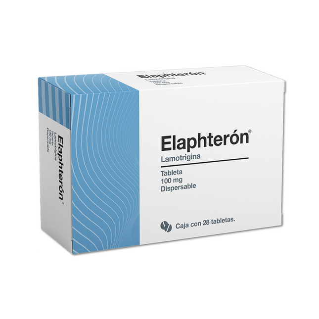 Elaphterón (Lamotrigina) 100 mg Caja con 28 Tabletas Avitus
