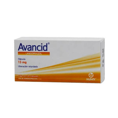 Avancid (Lansoprazol) 15 mg Caja con 14 Cápsulas