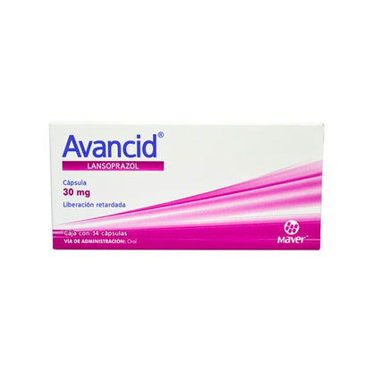 Avancid (Lansoprazol) 30 mg Caja con 14 Cápsulas