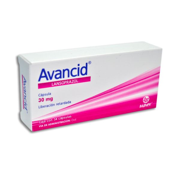 Avancid (Lansoprazol) 30 mg Caja con 14 Cápsulas