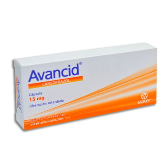 Avancid (Lansoprazol) 15 mg Caja con 14 Cápsulas