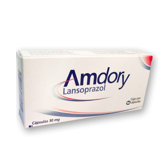 Amdory (Lansoprazol) 30 mg Caja con 14 Cápsulas