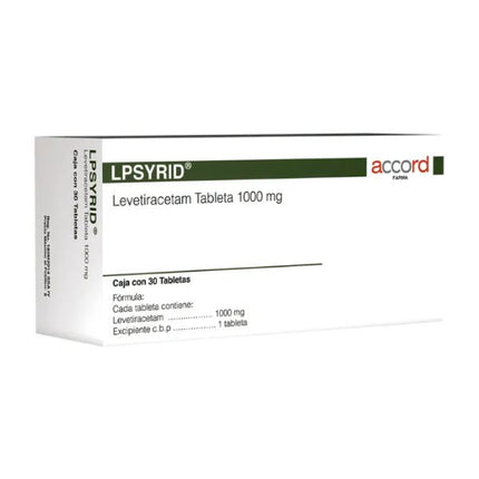 Levetiracetam 1000 mg Caja con 30 Tabletas