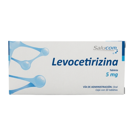Levocetirizina 5 mg Caja con 10 Tabletas