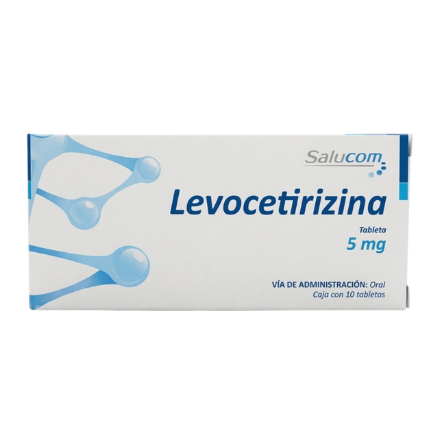 Levocetirizina 5 mg Caja con 10 Tabletas