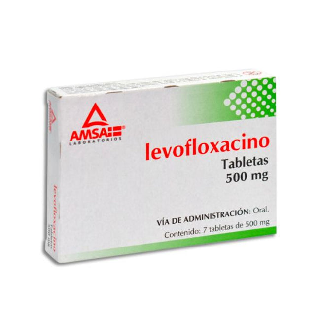 Uniquin (Levofloxacino) 500 mg Caja con 7 Tabletas